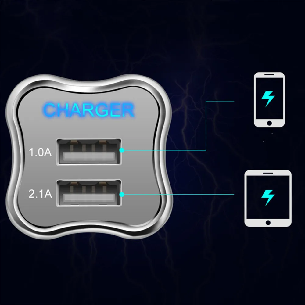 Для iPhone samsung 2 порта EU/US вилка настенное зарядное устройство с двумя портами USB 2.1A