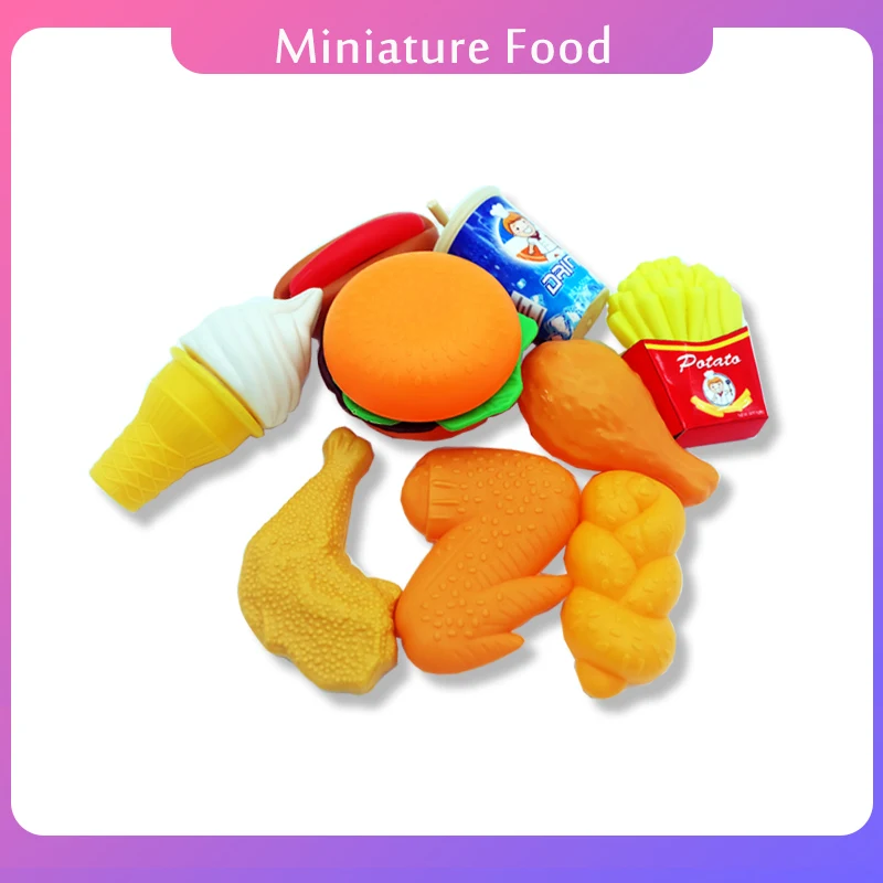 Фото Миниатюрные детские игрушки DSUE для кухни мини еды девочек искусственная еда