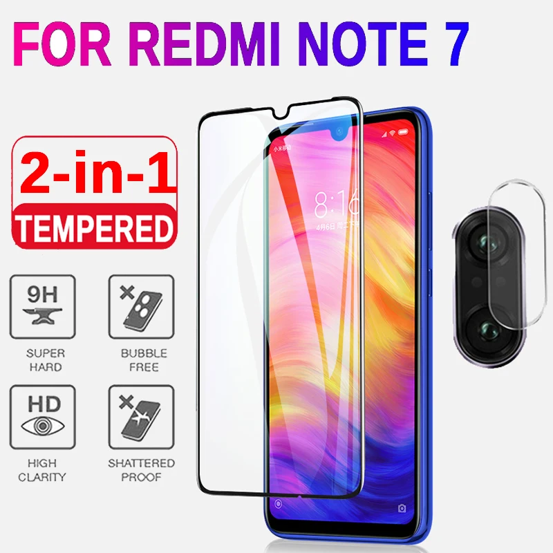 Для Xiaomi Redmi Note 7 закаленное стекло и мягкое объектив камеры защитная пленка