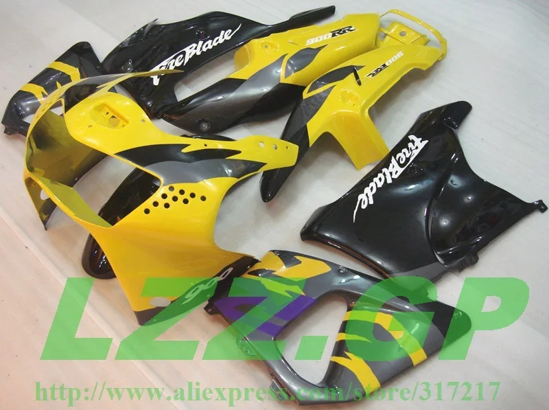 

CBR919RR Fairings for 919RR 98 99 HONDA CBR900RR 1998 1999 98 99 CBR919RR 1998 1999 motorcycle fairing kits yellow black #77j LZ