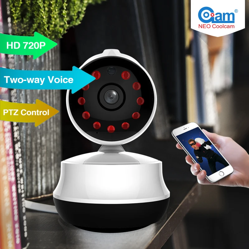 НЕО Coolcam nip-61ge Мини Wi-Fi IP Камера 720 P Беспроводной P2P CCTV сети безопасности sd карты