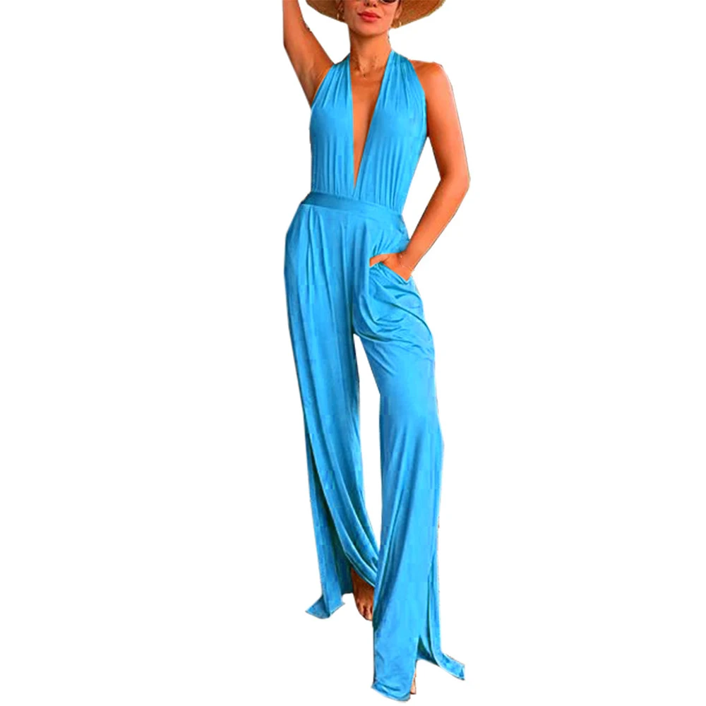 Женские комбинезоны женские вечерние летние без рукавов повседневные Модные