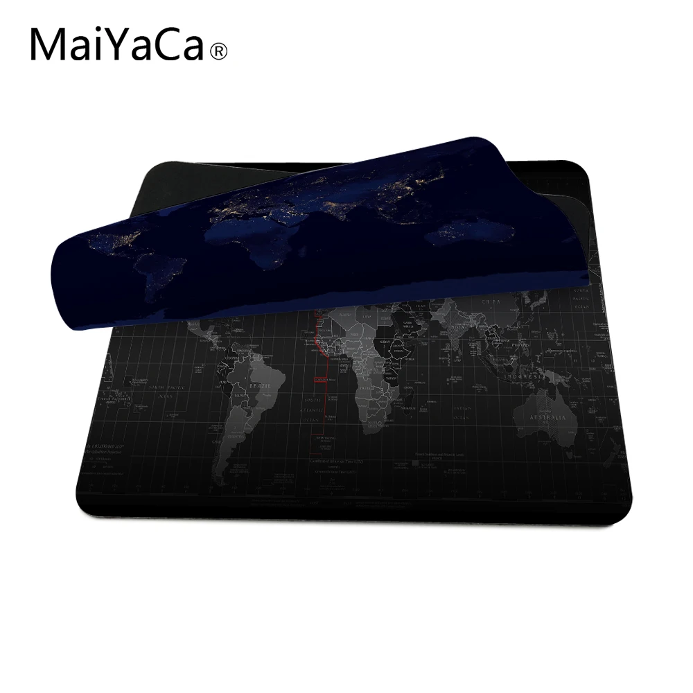 MaiYaCa карта мира! Модный компьютерный игровой коврик для мыши размером 18x22 см и 25x29 см