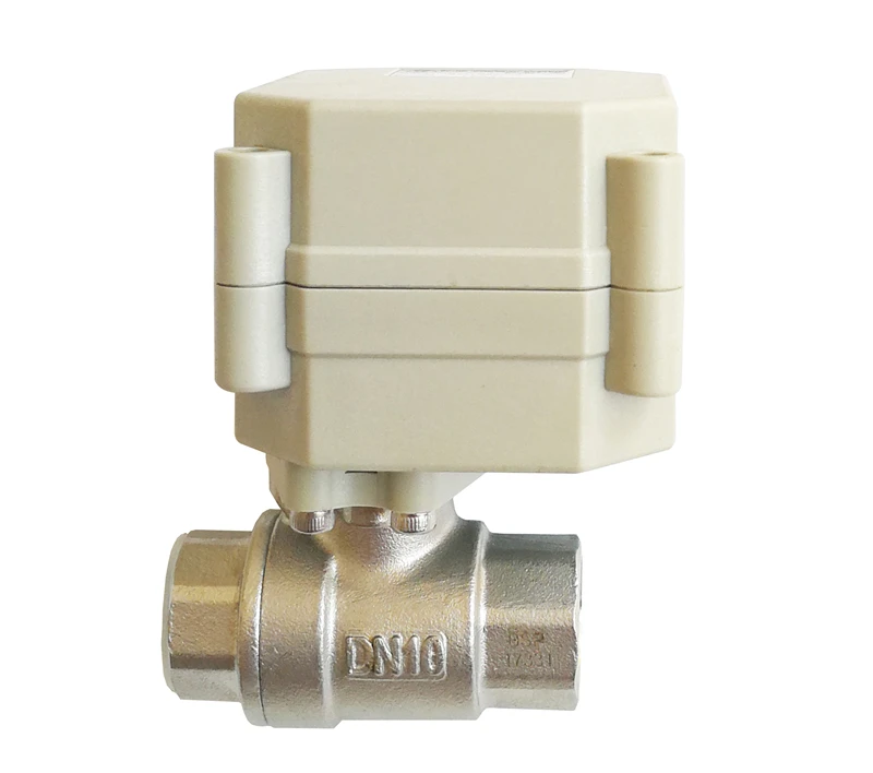 Цай вентилятор TF10-S2-A Нержавеющая сталь клапана 3/7 провода DN10 DC9V-24V BSP/ДНЯО клапан для воды Управление Системы высокое качество