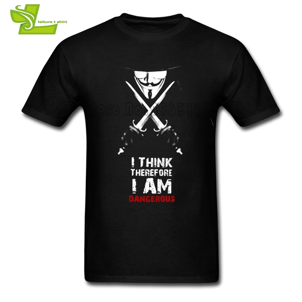 V For Vendetta для взрослых Футболка досуг упражнения свободная футболка Для Мужчин's