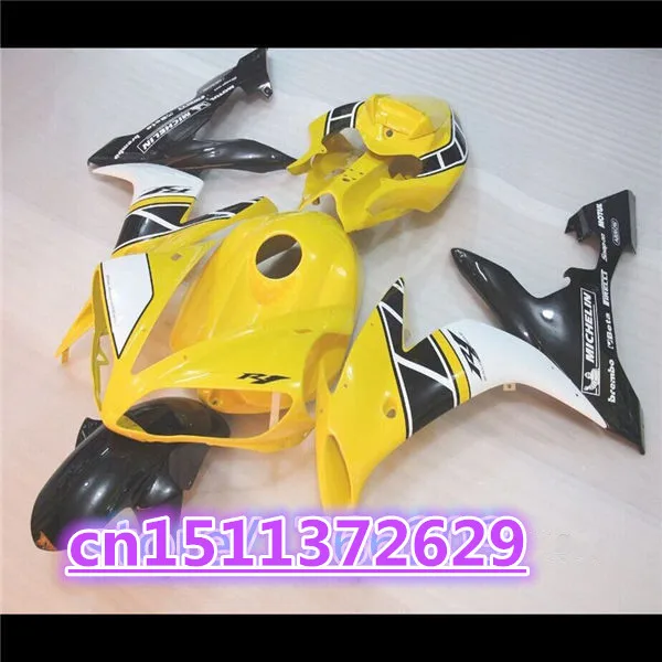 

Hot sales Fairing kit for Yamaha YZF R1 04 05 06 YZF-R1 04-06 YZF1000 white black yellow YZF R1 2004 2005 2006 fairing parts