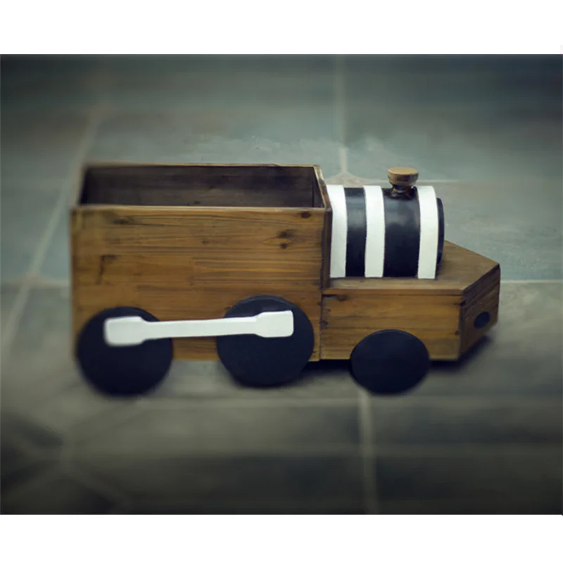 Baby Props for Photography Solid Wood Car Bebe Photographie Accessoires Nouveau-n Exterior Door Newborn Fotografia Posing Props