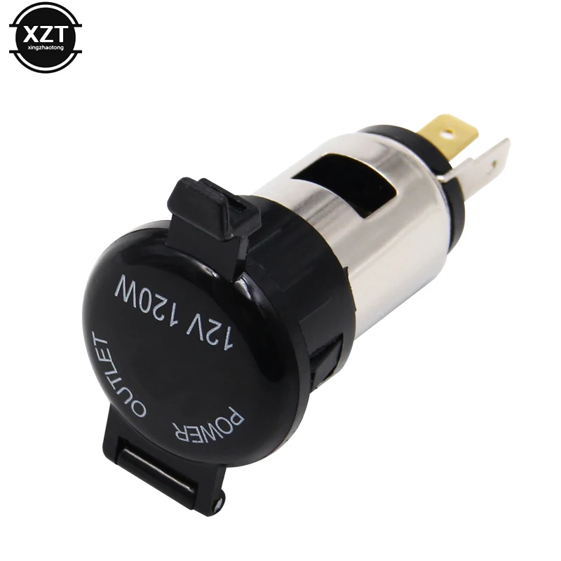 

New Car Cigarette Lighter Socket Heat Resistance Plastic Motorcycle Power Cigar Lighter Socket 12v 120W