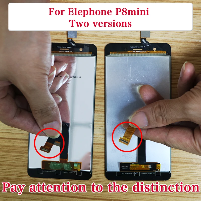 Замена сборки сенсорного экрана 5,0 дюймов и ЖК-дисплея 1920X1080 для телефона Elephone P8 Mini модель AiBaoQi.