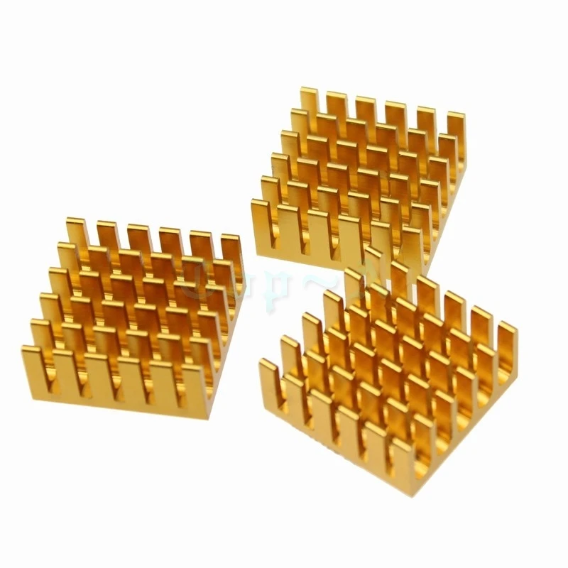Gdstime 100 шт. 22x22x10 мм радиаторы VGA CPU LED IC Радиатор с 3 М лента охлаждения алюминиевый