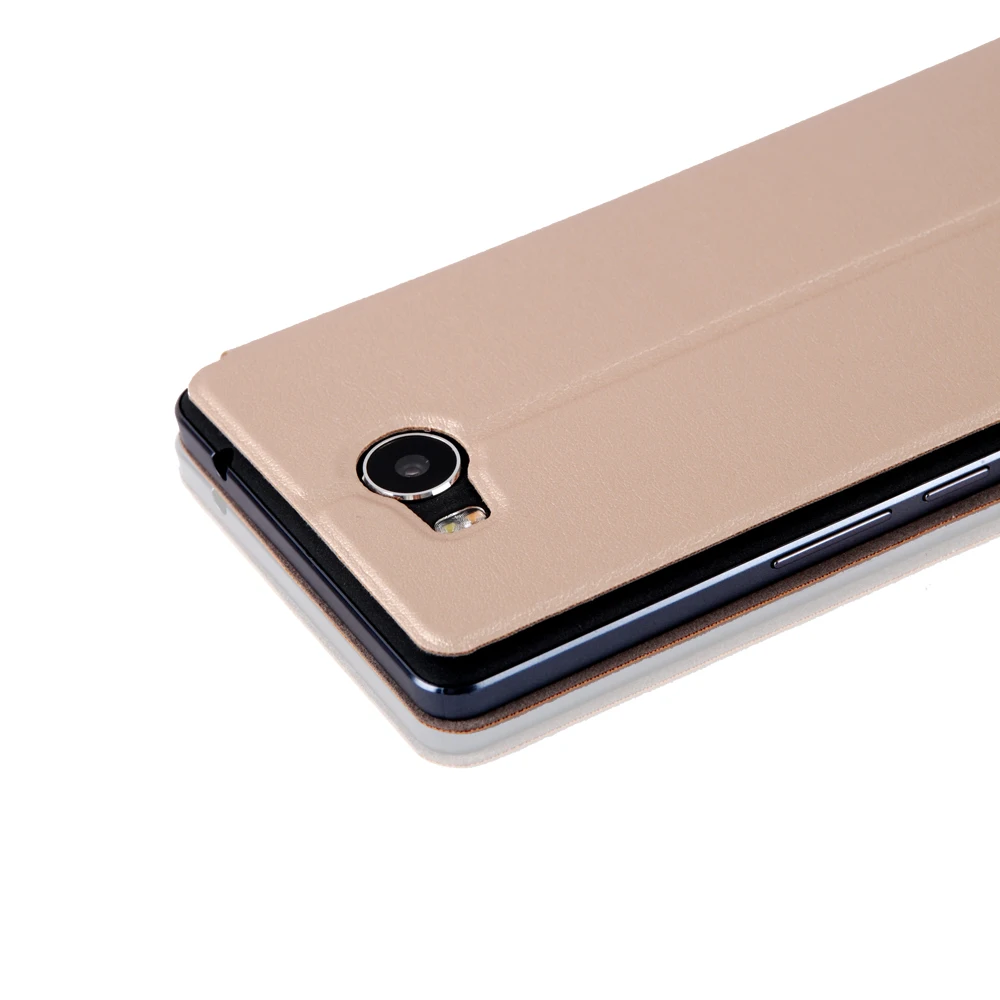 Для Elephone p9000 lite чехол из искусственной кожи с окошком для просмотра и откидной