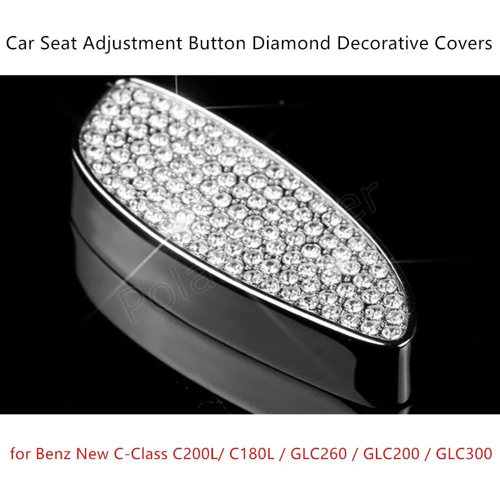 

6 pieces to choose for B-enz New C-Class C200L/C180L/GLC260/GLC200/GLC300 Car S/eat Adjustment Button Diamond Decorative