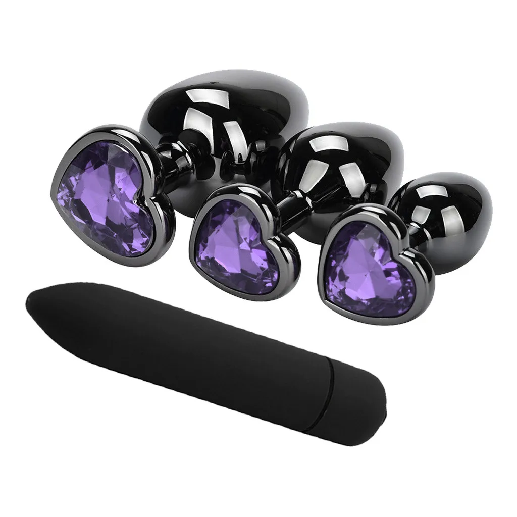 Комплект из 4 предметов для взрослых дневник силиконовая Анальная пробка