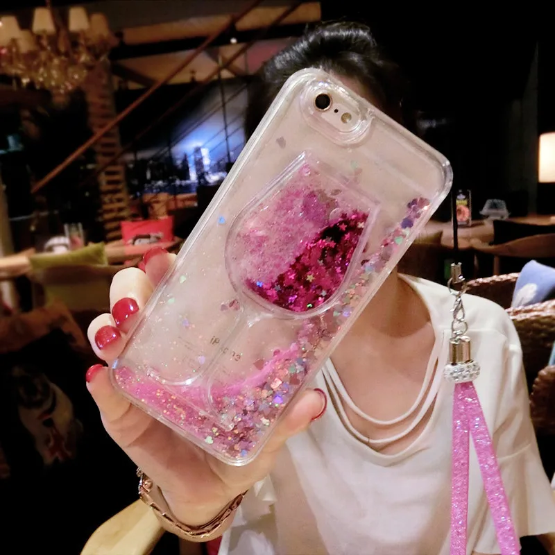 Чехол для телефона Samsung A5 A6 A7 A8 2018 Plus милый мягкий чехол со стразами бокала с