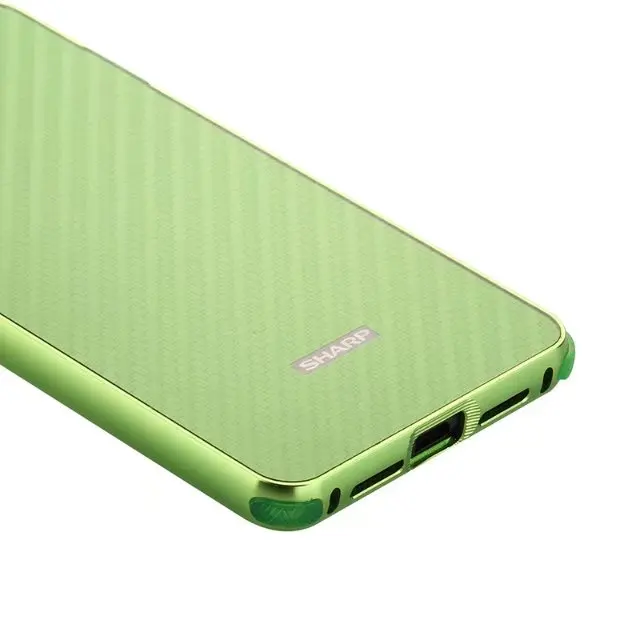 Чехол для SHARP AQUOS S2 металлический алюминиевый бампер+ матовый Гибридный чехол из углеродного волокна 2 в 1 противоударный чехол для задней панели
