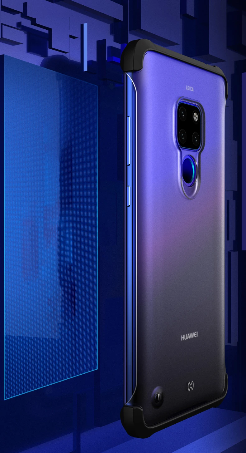 Для huawei mate 20 Pro/mate 20/mate 20X чехол антидетонационный Матовый Акриловый чехол для huawei mate 20 20Pro чехол для телефона