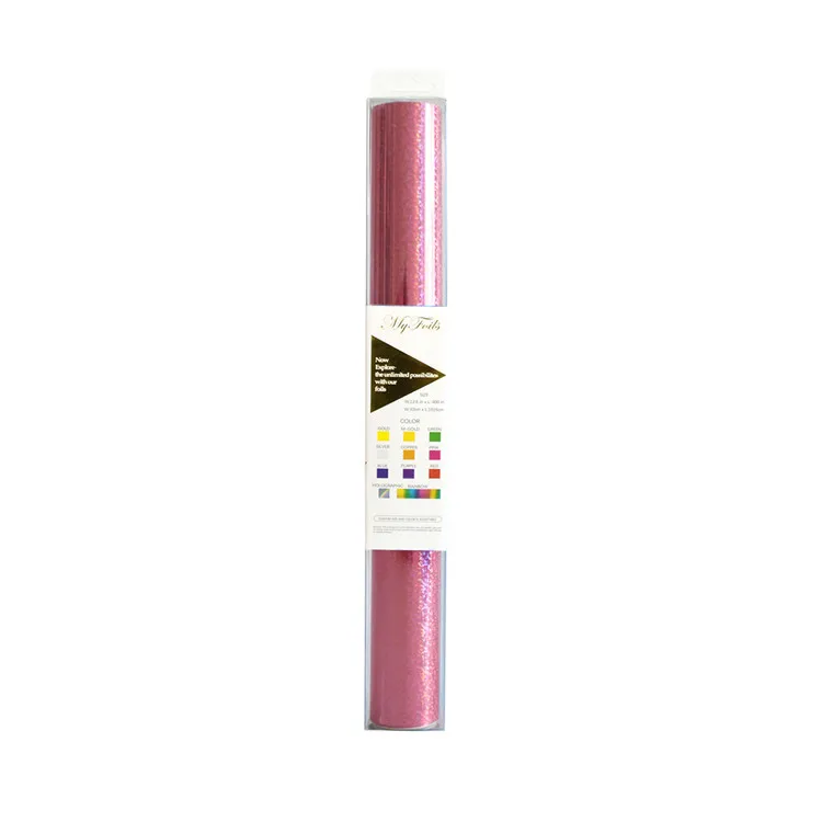 Pink holographic Myfoils Радуга цветная фольга бумага лазерным принтером для рукодельные карточки DIY оригами Бумага - Цвет: Pink holographic