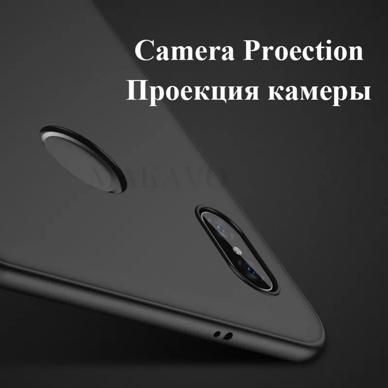 MAKAVO Cover For Xiaomi Redmi Note 5 Case Full Protection Soft Silicone Matte Phone Cases Pro Note5 |