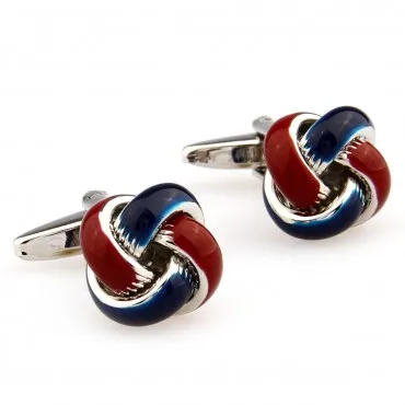 Запонки с синими и красными узлами запонки 2 пары бесплатная доставка акция|cuff
