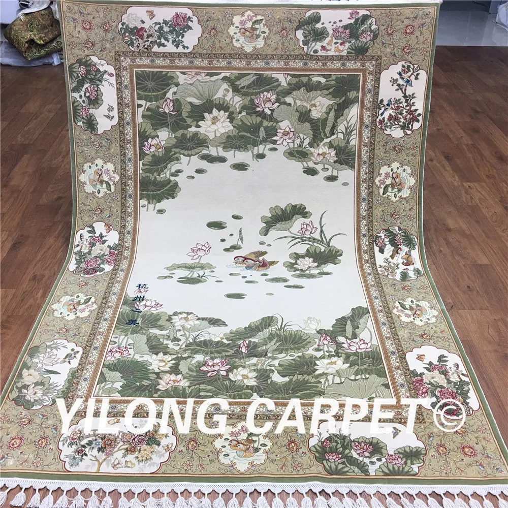 Yilong восточные шерстяные ковры традиционная красота Ханчжоу ручной работы
