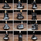 Башня 12 видов стилей года, керамическая курильница, держатель для ароматических палочек курильница с обратным потоком, креативная ароматерапия, дымовой рефлюкс, ароматические палочки