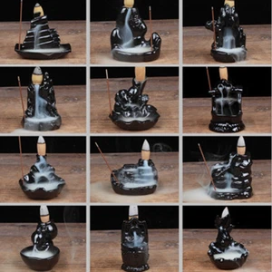 Башня 12 видов стилей года, керамическая курильница, держатель для ароматических палочек курильница с обратным потоком, креативная ароматерапия, дымовой рефлюкс, ароматические палочки