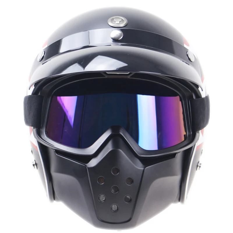 Multi function motorcycle goggles for Jet style helmet UV400 Protection 4 color available unisex vintage bike riders | Автомобили и