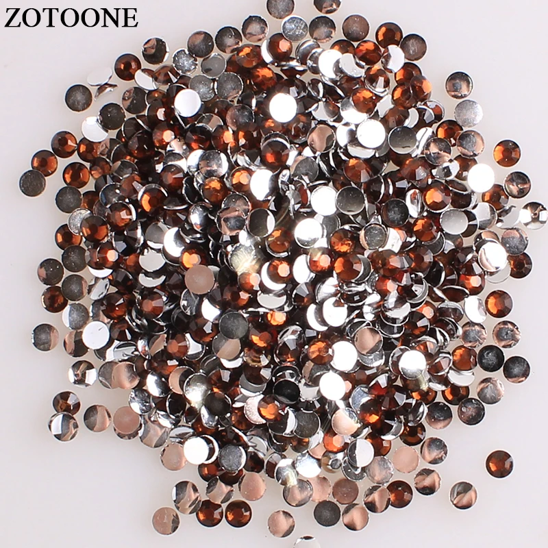 Cofffe ZOTOONE плоская задняя смола не исправление камней и кристаллов для одежды Diy украшения клей на ногти Ab Стразы аппликация из страз E - Цвет: Cofffe