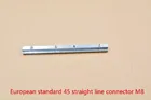 Линейный соединитель M8, длина 180 мм, ширина 19 мм, толщина 11 мм, оцинкованная застежка для европейского стандарта 45, алюминиевый профиль, 1 шт.