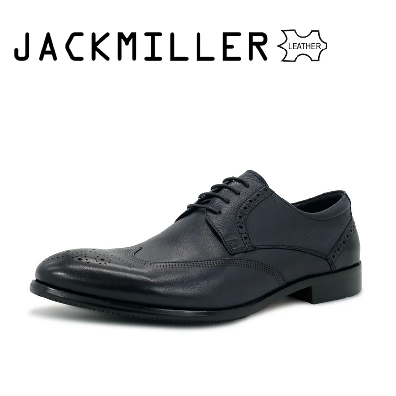 Мужские туфли-оксфорды из натуральной кожи на шнуровке | Обувь