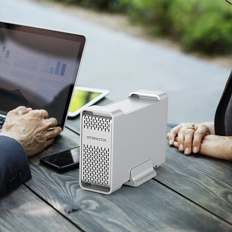 Yottamaster высококлассная док-станция для HDD Dual-bay 2,5 дюймов USB3.0 to SATA3.0 внешний HDD чехол 8 ТБ поддержка Raid 0/1/SPAN