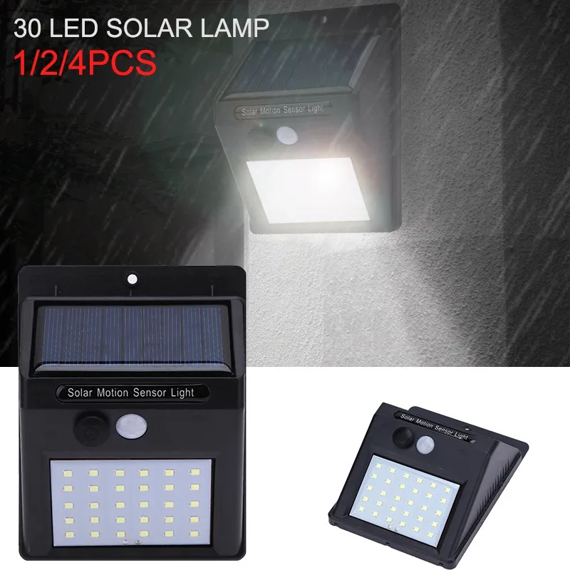 30 светодиодов современный Солнечный настенный светильник садовый наружный