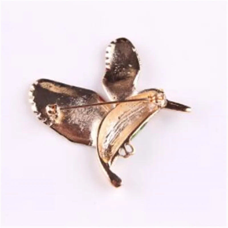 WKOUD Новый стиль Птицы чешские камни колибри Броши для женщин милая маленькая