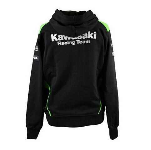 Kawasaki мотоциклетная одежда вышивка Спорт на открытом воздухе Толстовка локомотив езда пальто гоночный костюм