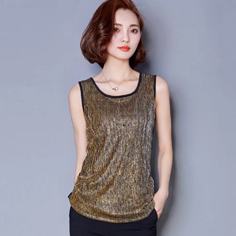 Яркий шелковый жилет летняя мода для женщин 2020 Новый Повседневный женский без