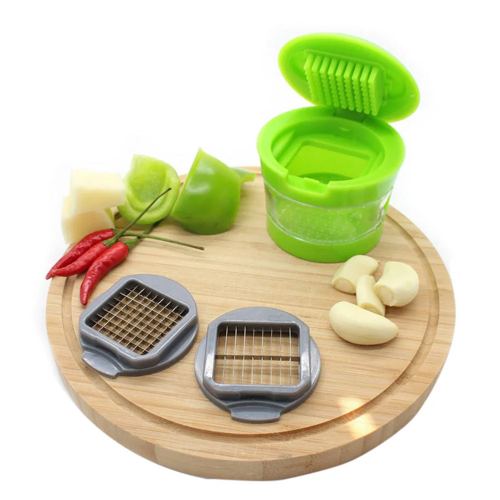 Kitchen Vegetable Tools Mini Garlic Press Presser Onion Chopper Mincer Slicer Dicer Grater | Дом и сад