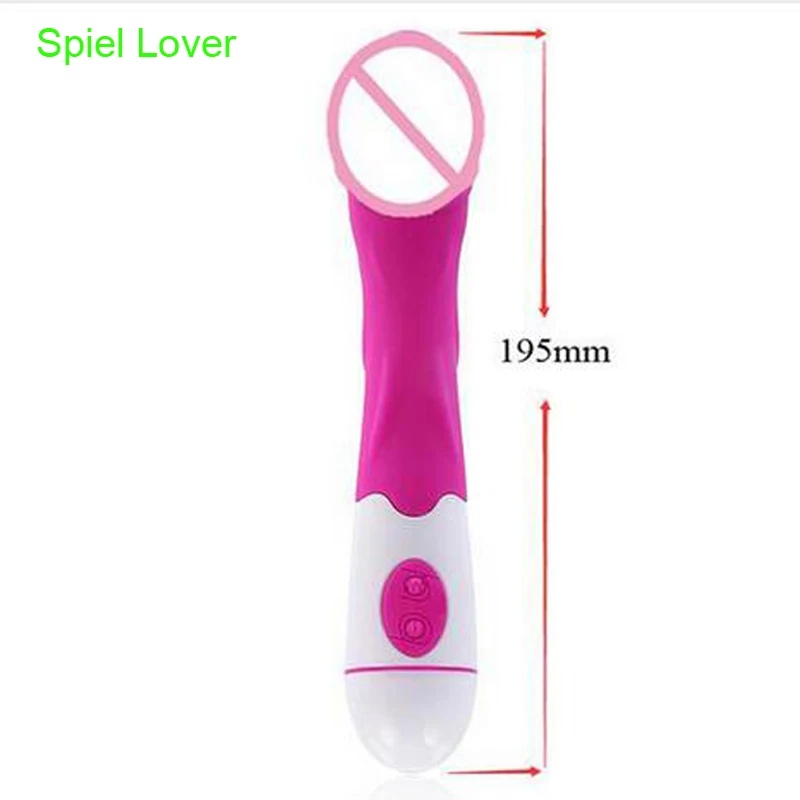 Фаллоимитатор G spot вибратор палочка Стимулятор клитора силиконовый 30 скоростей
