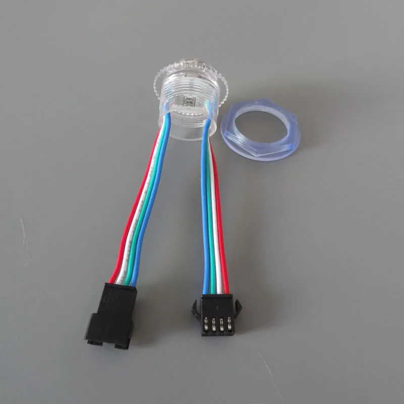 500 шт./лот 26 мм цветная (RGB) тупой (не умный прибор приемно) светодиодное рассеянное