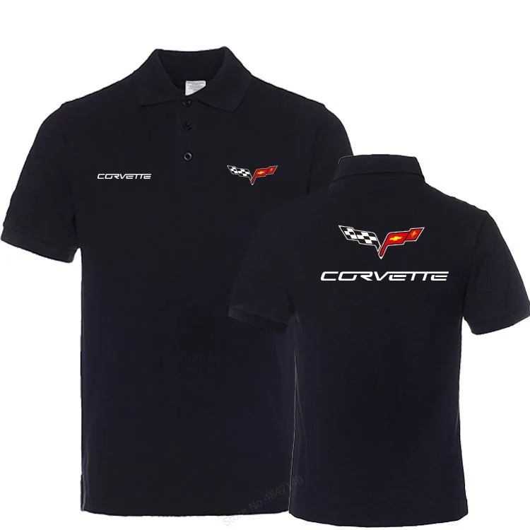 7 Бренд одежда для офиса(верх) для мужчин повседневное хлопок Chevrolet Corvette мужские Поло рубашка короткий рукав топы корректирующие одноцветн - Цвет: 7