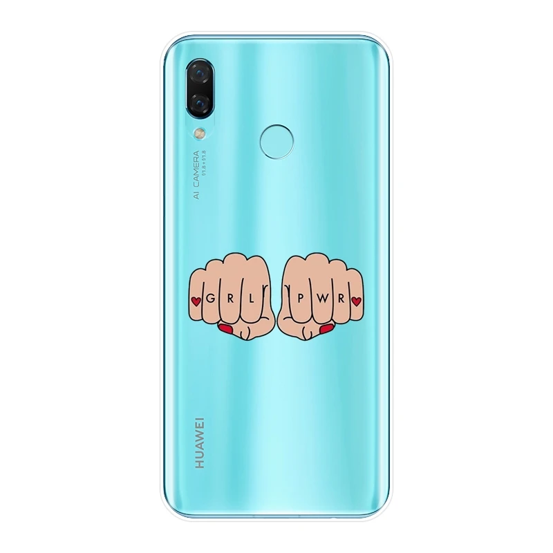 Feminist Girl Power задняя крышка для Huawei Nova 2i 3 3I 3E 2 Lite Plus Мягкий силиконовый чехол
