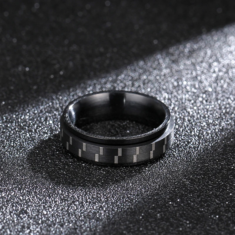 MANGOSKY 6mm Rotated Ring Vintage Light Polish Rings For Men Women 316L Stainless Steel Charms | Украшения и аксессуары