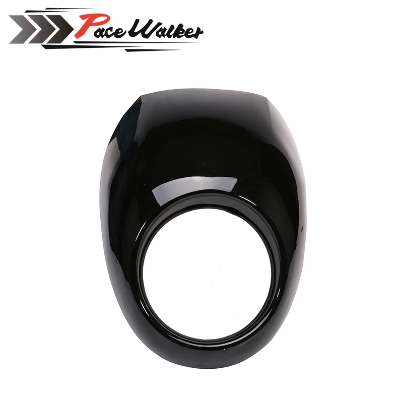 Черная пластиковая фара спереди козырек обтекатель Прохладный маска рамка |