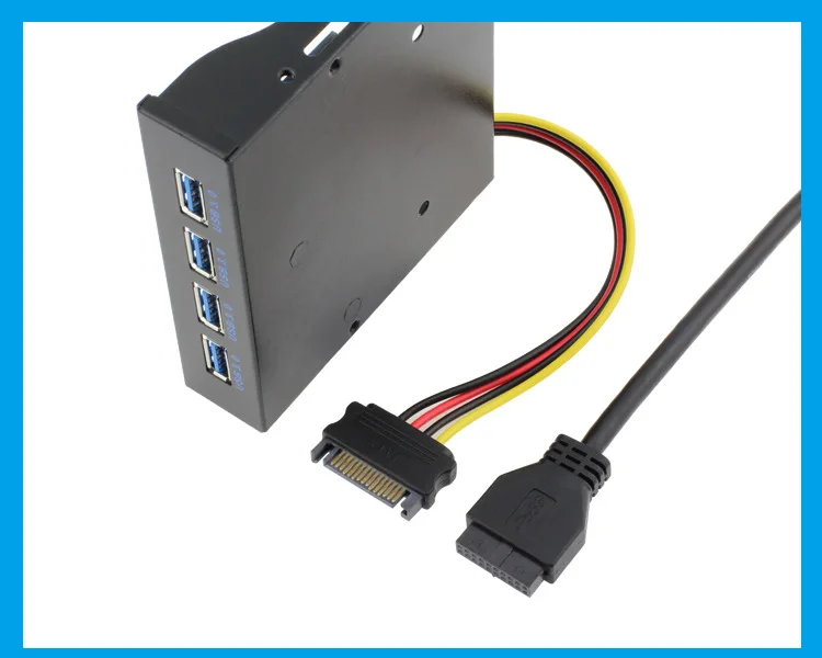 Для ПК внутренний 3 5 дюймовый флоппи накопитель BaySuper Speed Gbps19 + 1Pin 20 Pin 4 порта USB 0