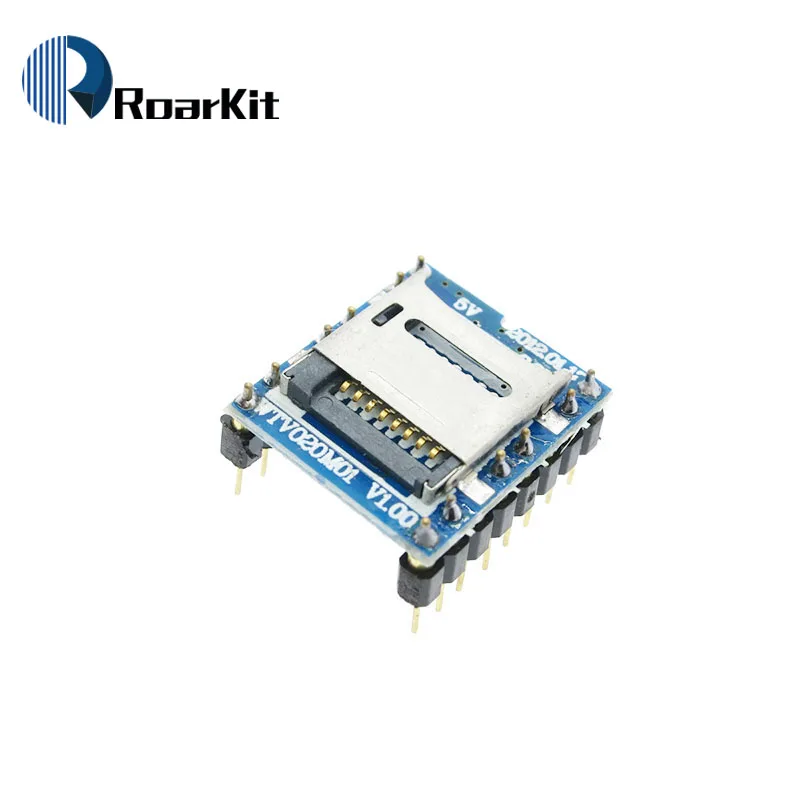 WTV020 WTV020-SD WTV020SD-20SS мини SD карта MP3 звуковой модуль голосовой для PIC Arduino 2560 UNO R3
