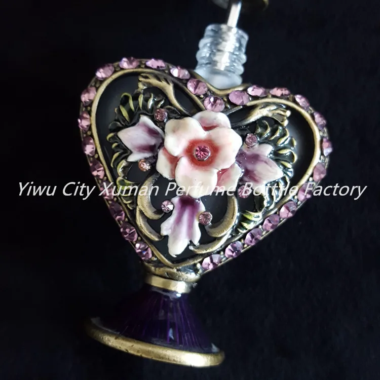 5 мл Ретро винтажный Выгравированный металлический стеклянный пустой контейнер