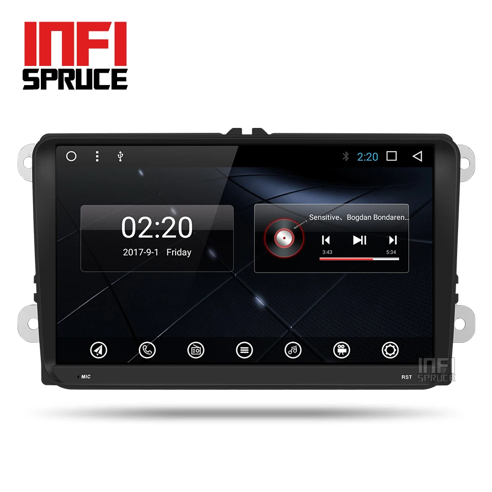 Восьмиядерный автомобильный dvd радио плеер для vw golf tiguan polo Skoda Fabia octavia Superb Yeti Seat Leon
