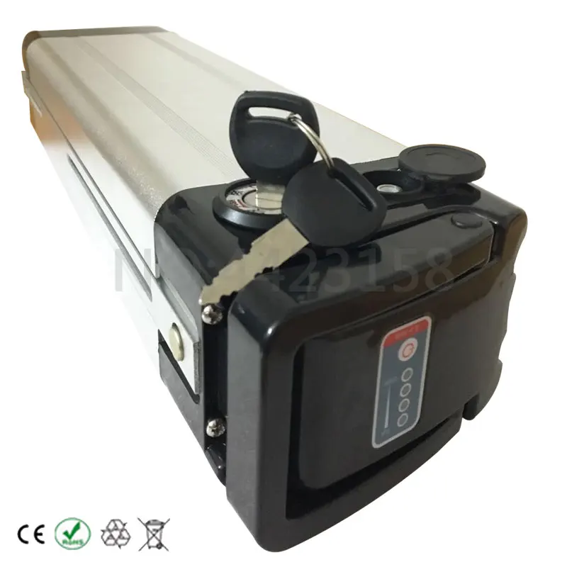 Топ Разряда 36 V для е-байка серебряные рыбы Батарея 36В 21AH 1000W литиевая батарея