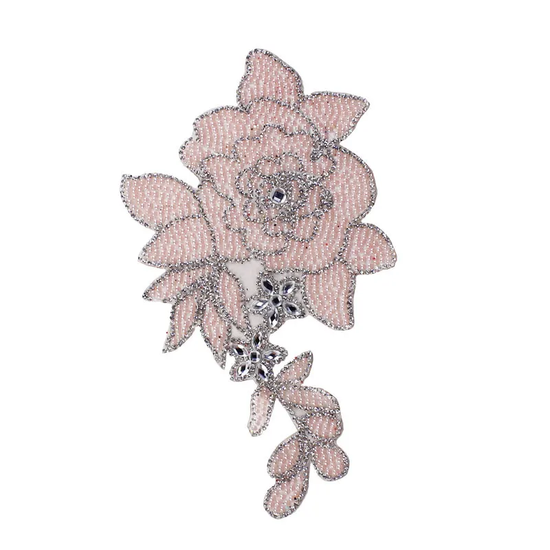 1 шт. наклейки для украшения одежды с цветами и кристаллами из горного хрусталя