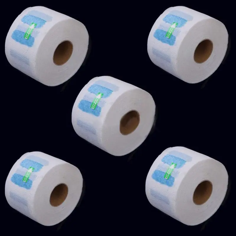 5 х одноразовый эластичный бумажный воротник полоски Парикмахерская защитная