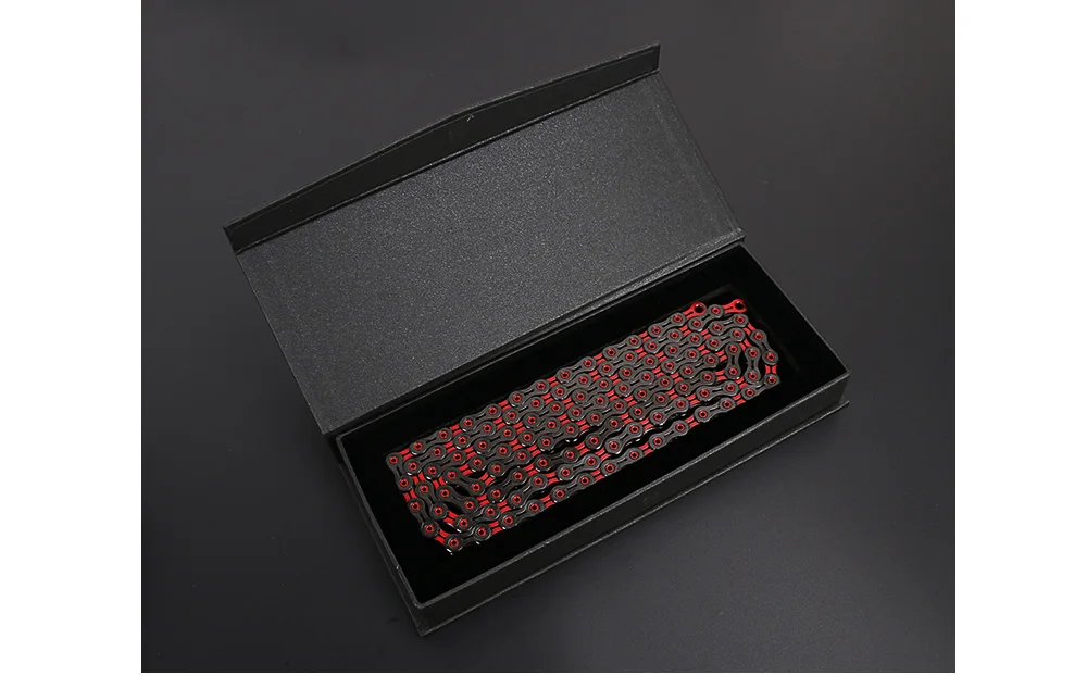 KMC x11sl x10sl DLC 11 10 скоростная цепь с Красным бриллиантом и черным бриллиантом, карбоновая ультра-светильник для горного велосипеда, Аксессуары для велосипеда